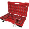 KS Tools Dugókulcs készlet + rázuzo 1/4"+3/8" R/H CHROMEp. 4 -24 mm/AF1/4"-3/8" 100 részes, 6 szög