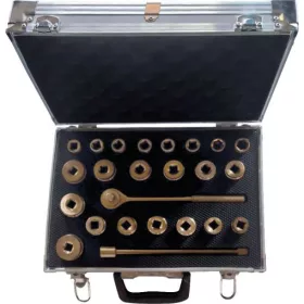   KS Tools Szikramentes dugókulcs készlet 1/2" (alu koffer) 10-32 mm 24 részes, BRONZEplus
