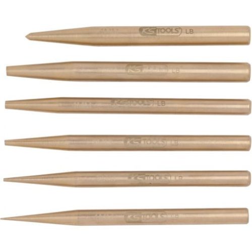 KS Tools Szikramentes lemezlyukasztó klt., BRONZEPlus 6 részes, 1-5 mm+pontozó