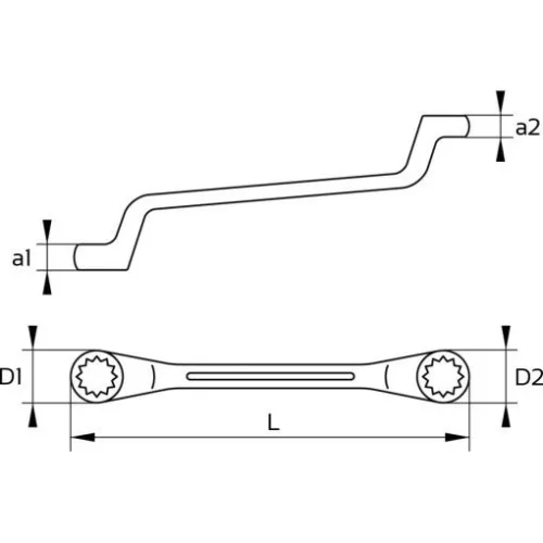 KS Tools Szikramentes csillagkulcs BRONZEplus 12x13 mm