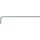 KS Tools Hatszögkulcs extra hosszú, gömbvégű, INOX 3 mm