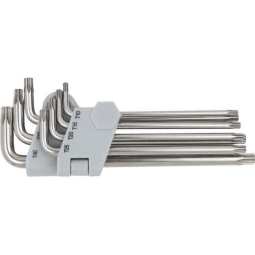 KS Tools TORX BO kulcs készlet, hosszú, INOX TX10-40 BO  7 részes Tartalom:TX10-15-20-25-27-30-40