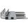 KS Tools TORX BO kulcs készlet, hosszú, INOX TX10-50 BO  9 részes összecsukható tartó Méretek:TX10-15-20-25-27-30-40-45-50