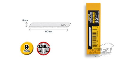 Olfa AB-SOL-50 penge 9mm