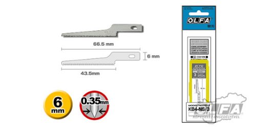 Olfa KB4-NS/3 dekorációs penge
