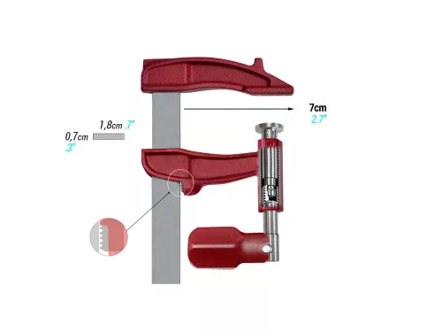 Piher Professzionális szoritó Maxipress 70x120mm M-12 (01612)