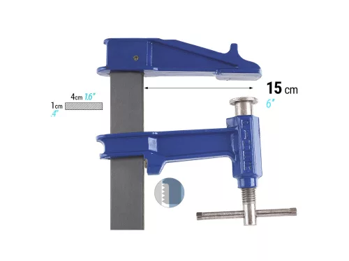 Piher Asztalosipari szoritó 150x2500mm R-250 (05250)
