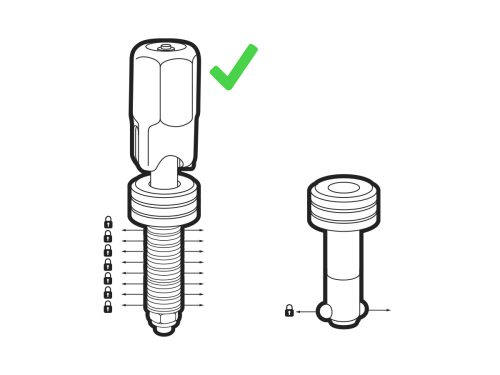 Piher TCP- TS leszorítócsavar Ø28mm
