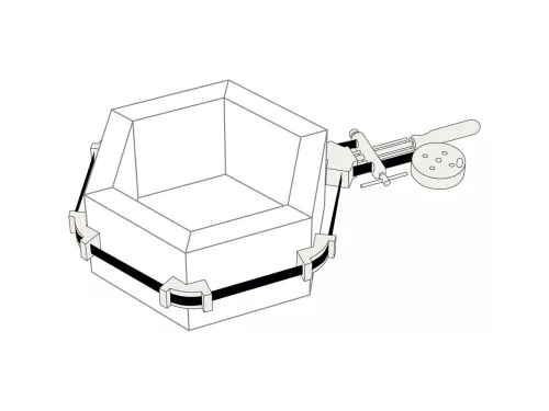 Piher Hatszögletû acélszalagos szorító 12x5000mm (24007)