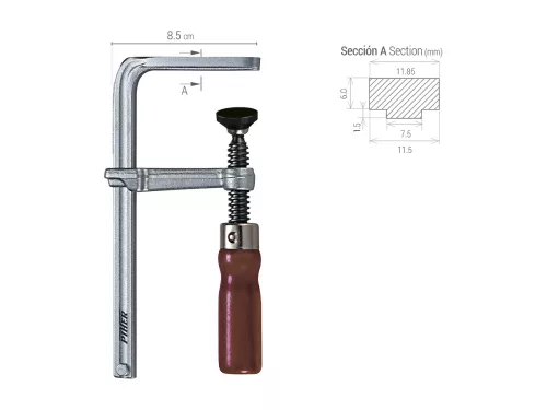 Piher Lakatosipari szoritó 120x60mm TMM (30800)