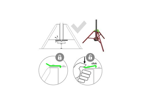 Piher Háromlábú állvány állítható támasztórudazathoz
