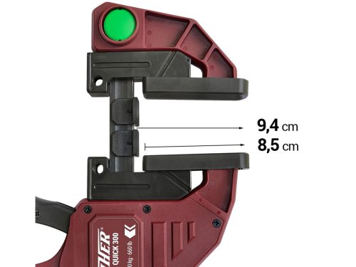 Piher Egykezes, racsnis gyorsszorító MAXI QUICK-300  300x94mm