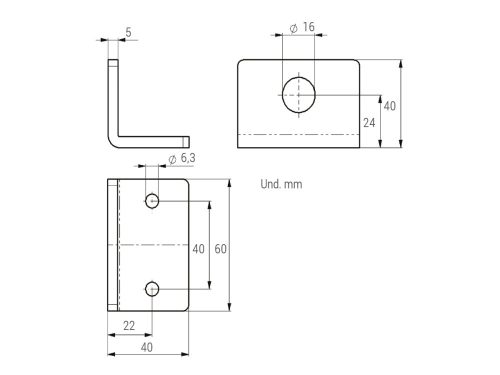 Piher Tolórudas toló-vonó ipari könyökemelős szorítóhoz tartozék M6