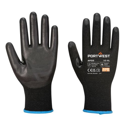 Portwest LR15 PU érintőképernyős kesztyű (12 pár)