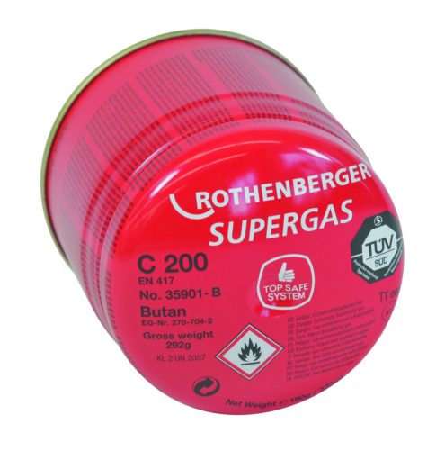 Rothenberger C200 gázpatron biztonsági rendszerrel, B nyelv verzió