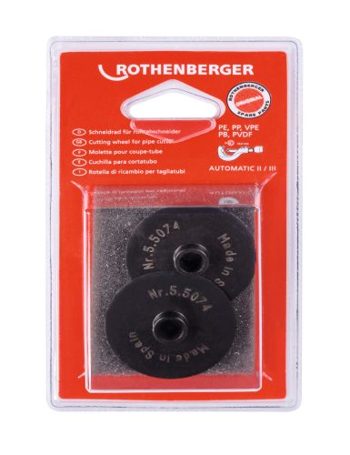 Rothenberger Vágókerék ROCUT ollóhoz/csővágóhoz, automatikus, 3-as méret, 2 darab