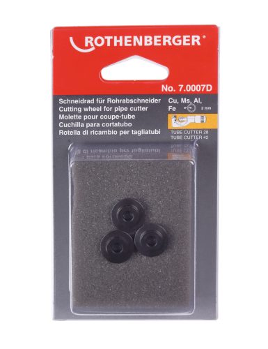 Rothenberger Vágókerék ROTRAC 28/42 csővágóhoz, réz, alumínium, acél, 3 darab