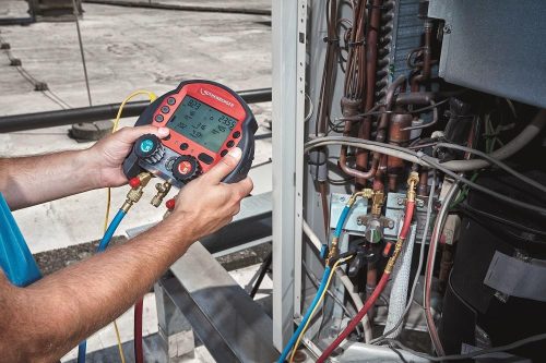 Rothenberger ROCOOL 600 készlet 2 hőmérséklet-érzékelővel hordtáskában