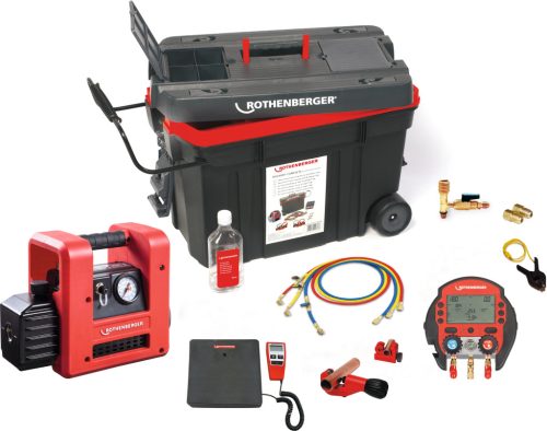 Rothenberger ROCADDY 120 R32 Digital Univerzális leürítő és feltöltő készlet