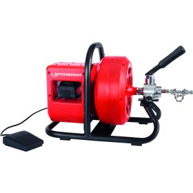   Rothenberger RODRUM VarioClean akkumulátoros spiráldobos csőtisztító gép + szerszám készlet