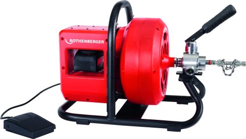Rothenberger RODRUM VarioClean akkumulátoros spiráldobos csőtisztító gép + szerszám készlet