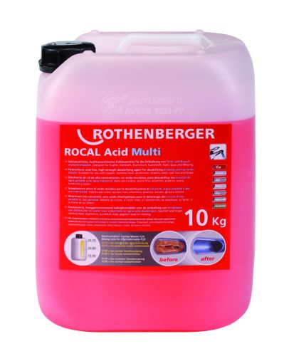 Rothenberger Vízkőmentesítő vegyszer ROCAL Acid Multi, 10 kg