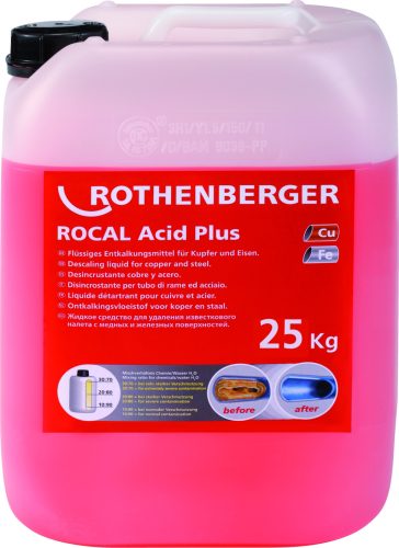 Rothenberger Vízkőmentesítő vegyszer ROCAL Acid Plus, 25 kg