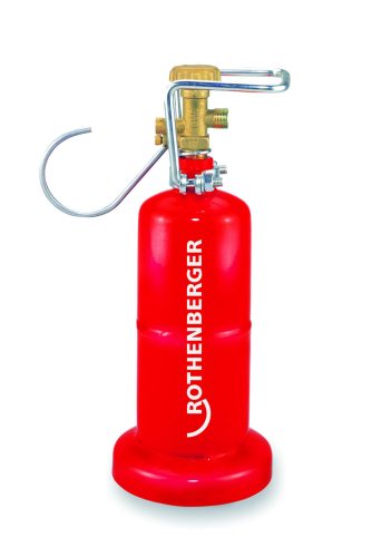 Rothenberger Kis propángázpalack, 0,425 kg, üres, védőgallérral
