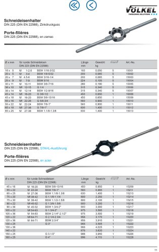 Völkel Menetmetsző hajtóvas 105x22 Mf54-Mf63 G 1 3/4-2" Acél kivitel