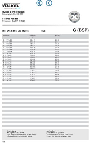 Völkel Menetmetsző G1/2"x14-6g HSS