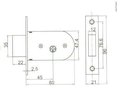Anbo reteszzár bev.patkó tűkulcsos /700tip/5k 900a