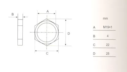 Anbo fémbútorzár 20mm" cl103-20