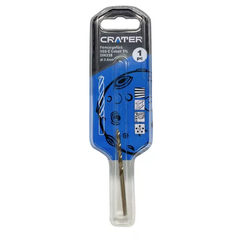 Crater fémcsigafúró 3,5mm hss-e cobalt 5% d:338 bliszteres