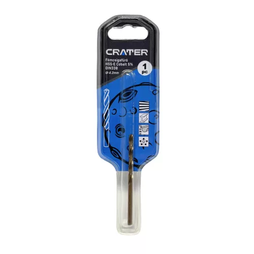 Crater fémcsigafúró 4,2mm hss-e cobalt 5% d:338 bliszteres