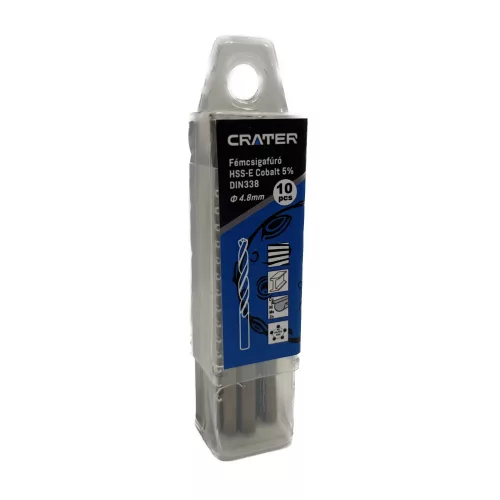 Crater fémcsigafúró 4,8mm hss-e cobalt 5% d:338