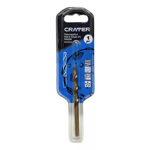Crater fémcsigafúró 6,0mm hss-e cobalt 5% d:338 bliszteres