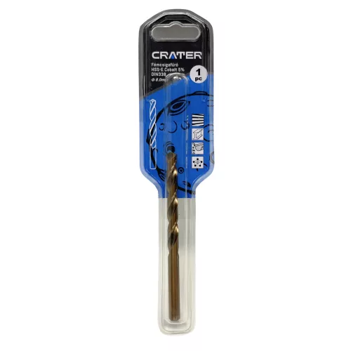 Crater fémcsigafúró 8,0mm hss-e cobalt 5% d:338 bliszteres