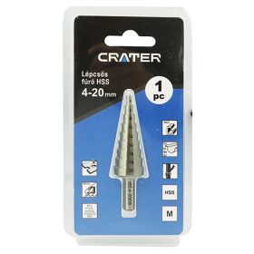 Crater lépcsős fúró 4-20mm hss bliszteres