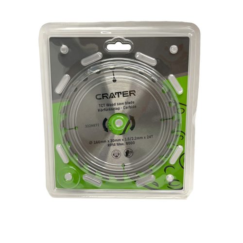Crater körfűrészlap 160x30 / 24fog carbide