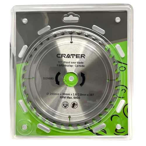 Crater körfűrészlap 200x30 / 36fog carbide