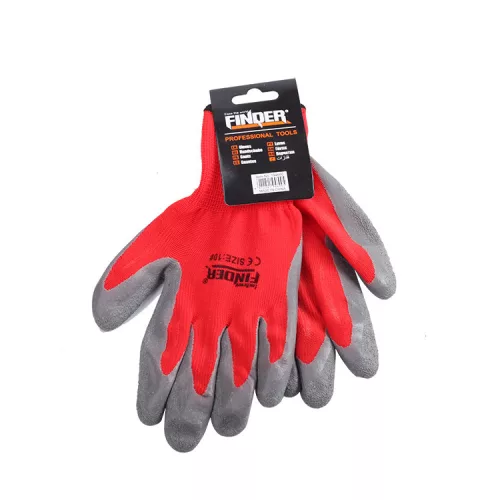 Finder védőkesztyű latex 10-es 55g. 194600